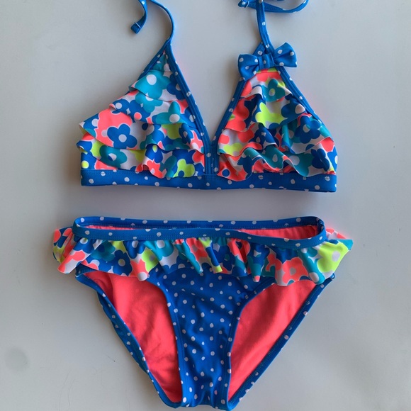 Bundle of 3 sets of Justice Swim Suits size 12 - Picture 3 of 6